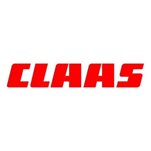 The Claas of America Inc logo features the brands prominent yellow and black color scheme displaying the company name