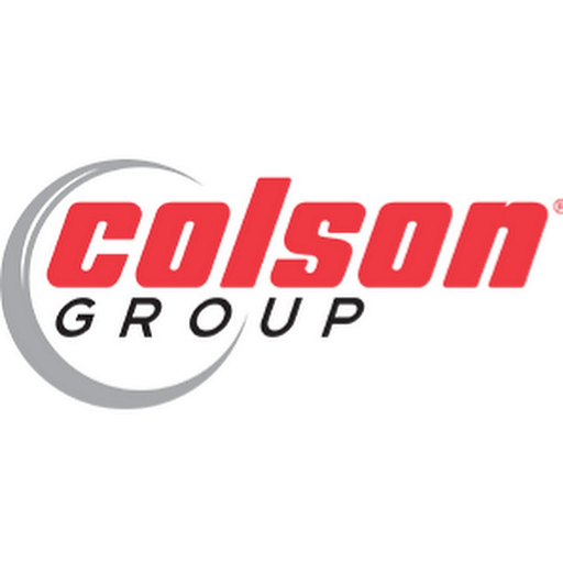 Colson Group USA logo featuring a red circle and text a professional brand identity graphic