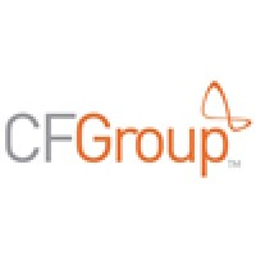 Commercial Furniture Group Inc logo featuring a stylized group of chairs in a circular arrangement with the company name