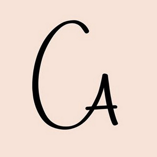 Connected Apparel logo featuring a stylized app icon with a gradient fill of pink and teal colors