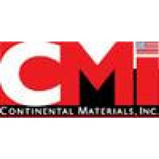 Continental Materials Inc logo displays a white stylized C on a dark background featuring the company name