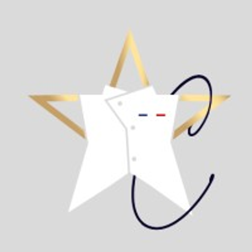 A white chefs coat stands prominently against a black background representing a stylized chemical reaction The coats details