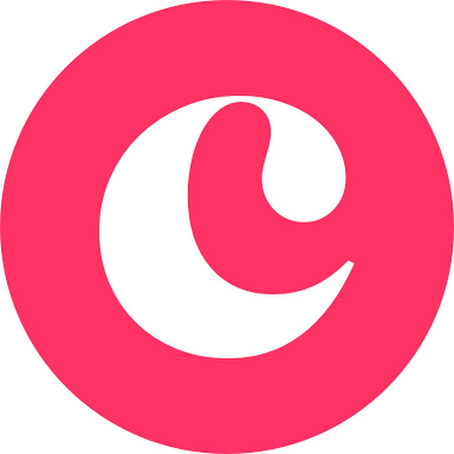 A coppercolored bolt and nut logo with a white outline sits on a red background reflecting the brands identity