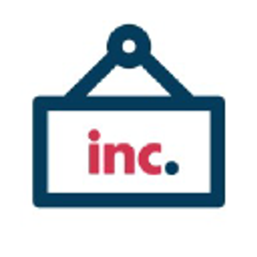 A white sign hangs with the corporate logo it features the words corporate support and fulfillment