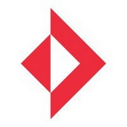 A large red diamond shape with a white interior represents the Cosmo Films Inc logo a prominent corporate symbol
