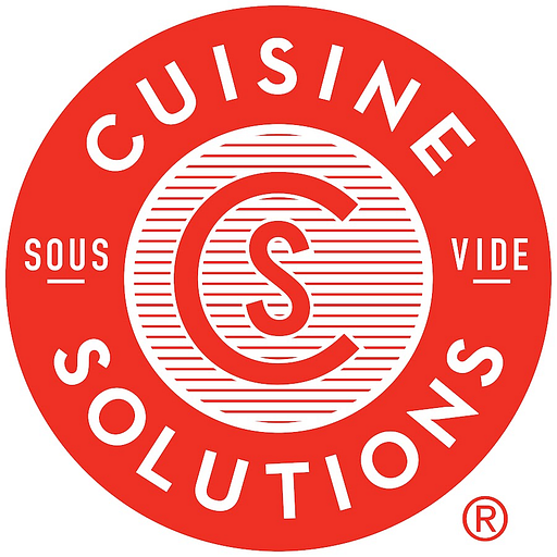 Cuisine Solutions Inc logo features a bold red circle with a stylized wordmark Cuisine Solutions in white