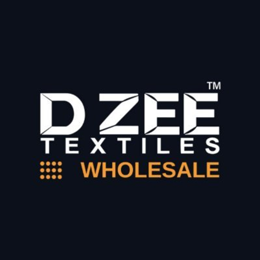 DZee Textiles LLC logo featuring a stylized D and Z with interconnected text elements in orange on a white background