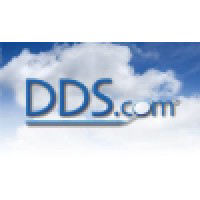 A blue logo featuring DDS with an operation icon and the words Operation Inc against a bright blue sky