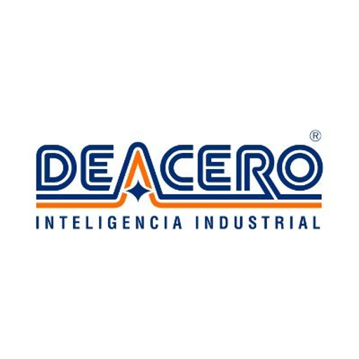 Deacero Summit Sapi De Cv logo featuring a stylized sword and shield design in blue and silver colors