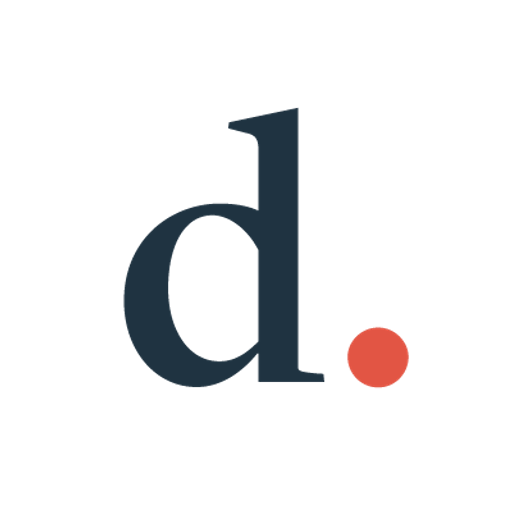 Decker Fasteners Ltd logo featuring a navy blue shield with a bright red circle inside The logo represents the companys