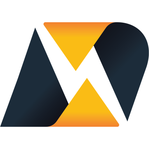 A stylized black and gold logo features a gold triangle within a black square representing Depcom Power Inc