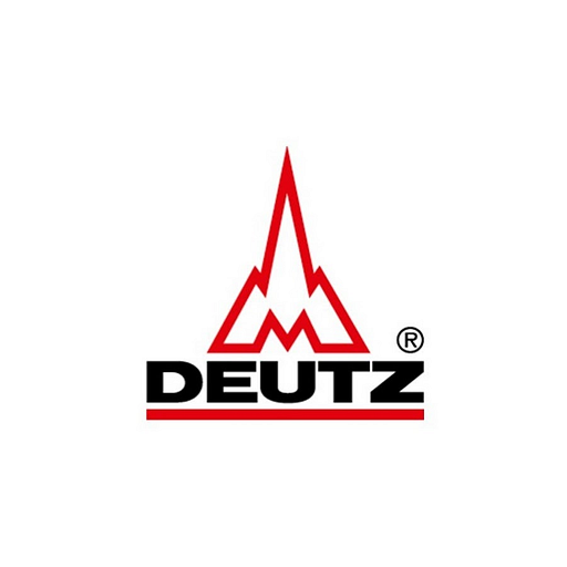 The Deutz corporation logo features a stylized red triangle representing the brands identity and heritage