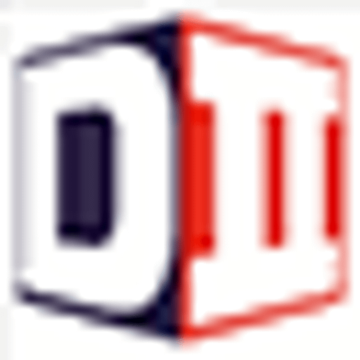 A stylized red and white logo featuring a cube with sharp edges representing the Dii Trade Inc brand