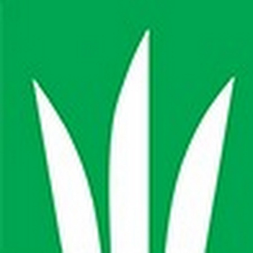 A white seed logo featuring six prominent spikes against a solid red background representing dlfusainc