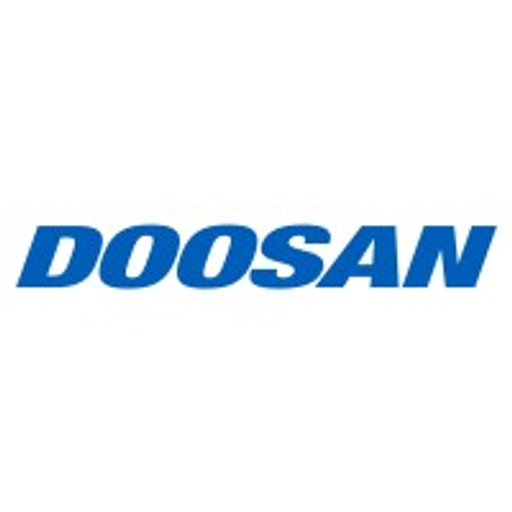 Doosan Bobcat North America logo featuring the companys emblem and branding with blue and white colors
