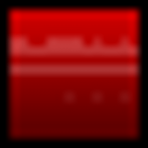 A blurred image of a doubletree household inc logo in red with a focus on the brands identity and design elements