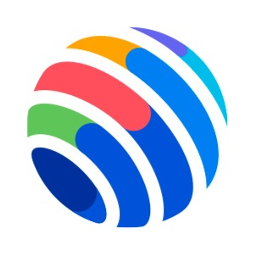 A vibrant logo featuring eandc global inc with bold blue and red colors and subtle green accents represents the companys