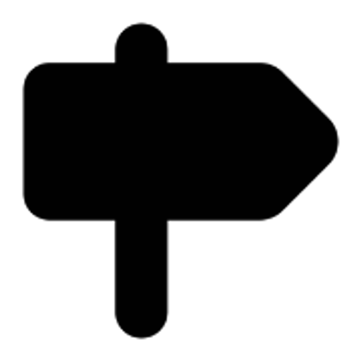 A black signpost stands prominently against a plain background suggesting direction or guidance The signposts simple form is