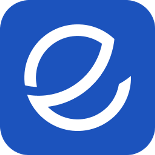 Eco Outdoor Inc logo featuring a stylized blue circular wave design representing water and sustainability