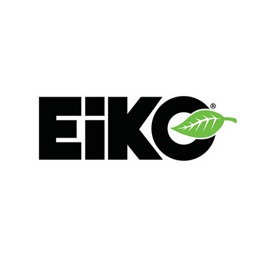 Eiko Global LLC logo displays the companys name and a stylized green leaf graphic suggesting growth and innovation