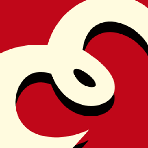 A stylized black and white logo featuring a wave and a bird in flight against a red background representing emonsairandsea