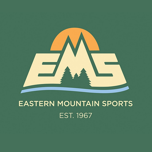 The EMS logo features a stylized mountain peak with the company name EMS prominently displayed in white letters within the