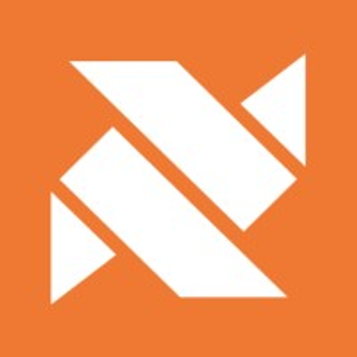 Endurance Brands Inc logo featuring a white triangle within a dark blue square a strong geometric design