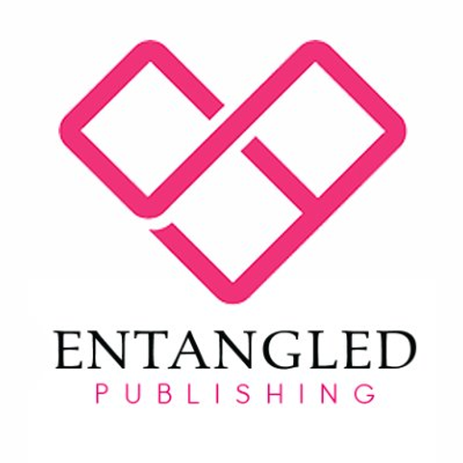 Entangled Publishing LLC logo featuring a stylized knot design in pink and black representing interconnectedness and