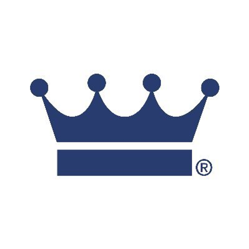 The entertainmentretailenterprisesllc logo features a stylized crown emblem in blue representing brand identity and business