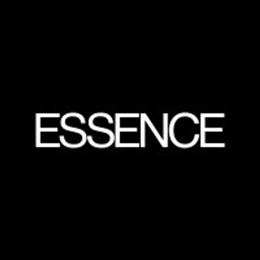 The Essence corporation logo features the brands iconic purple and pink color gradient emblem