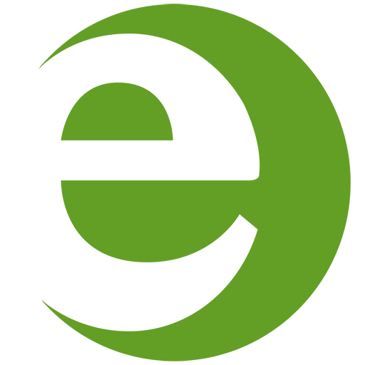 The Exist Inc logo features a stylized green circle with an abstract white shape inside representing a building or structure