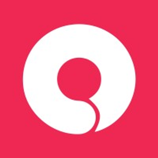 A stylized white curve symbol representing a home decor logo with a sleek and modern design