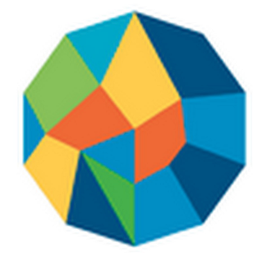 Ferroglobe USA Metallurgical Incs logo features a stylized octahedron composed of vibrant yellow orange blue and green