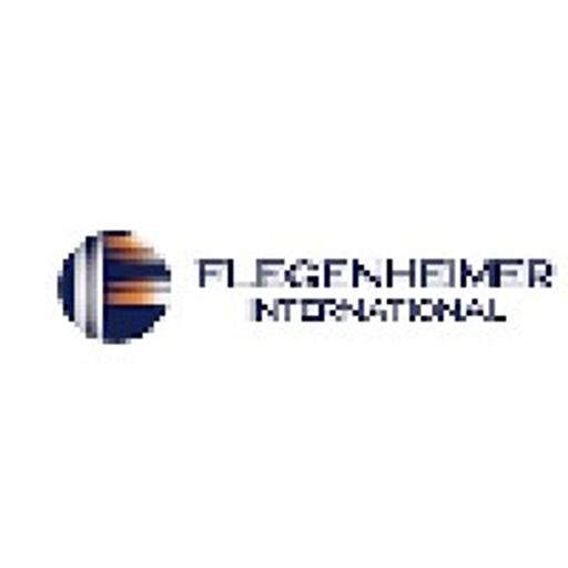 The Filenheimer International Inc logo features a stylized blue and gray circle with three horizontal stripes outlining a