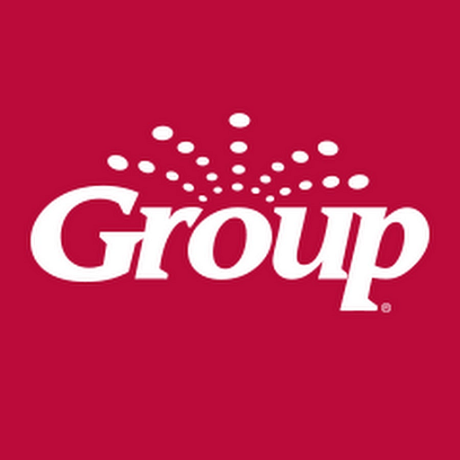 Group III International Ltd logo displays the companys emblem in white on a red background