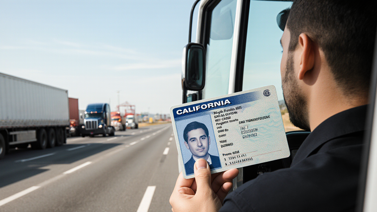US DOT Enforcement on Non - Domiciled Commercial Drivers in California