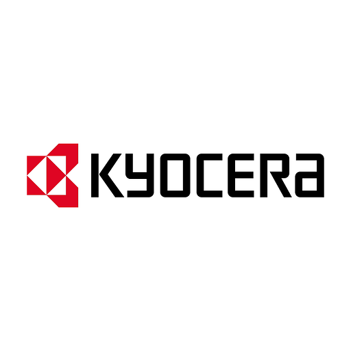 Kyocera logo featuring the companys iconic red square and text Kyocera symbolizing document solutions