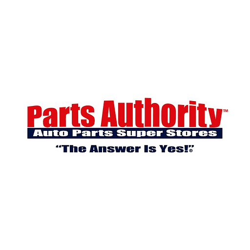 Parts Authority logo featuring a stylized wrench and the words Parts Authority in bold lettering