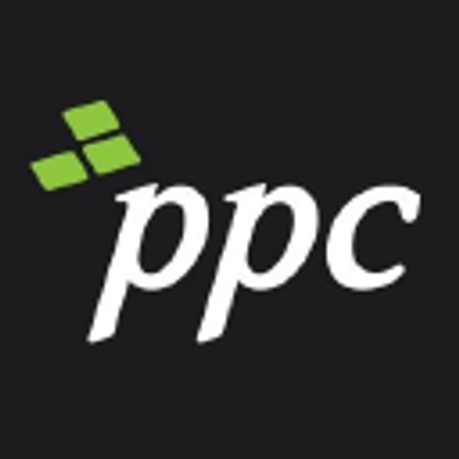 The PPC Broadband Inc logo features a stylized green block with the company name prominently displayed in white text