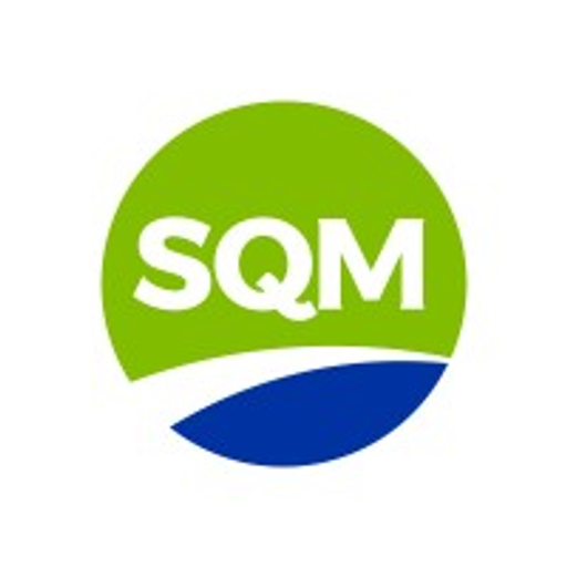 The SQM North America Corp logo features a blue wave over a green landmass representing the Americas