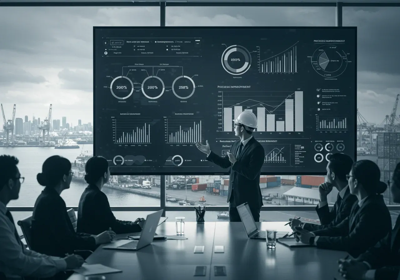 Efficient supply chain operations banner