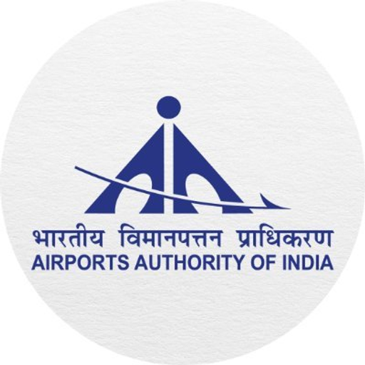 Tirupati International Airport logo displays an airplane silhouette against a circular background featuring airport