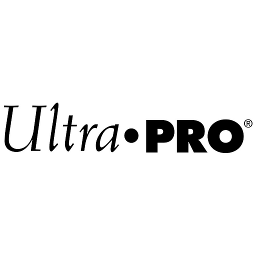 Ultra Pro logo featuring a stylized shield design with a bold purple and gray color scheme representing strength and