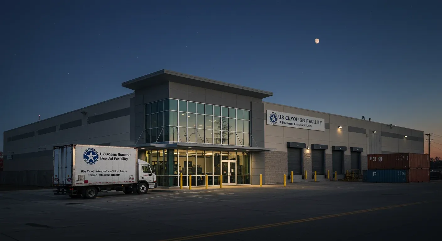 Exterior view of a US Customs Bonded Facility