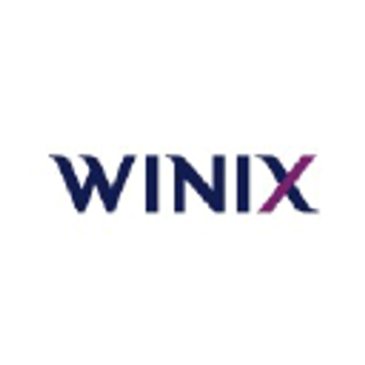Winix America logo displayed against a white background showcasing the companys prominent purple and black brand colors
